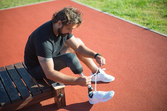 One of the biggest benefits of a transtibial prosthetic is ease of movement.