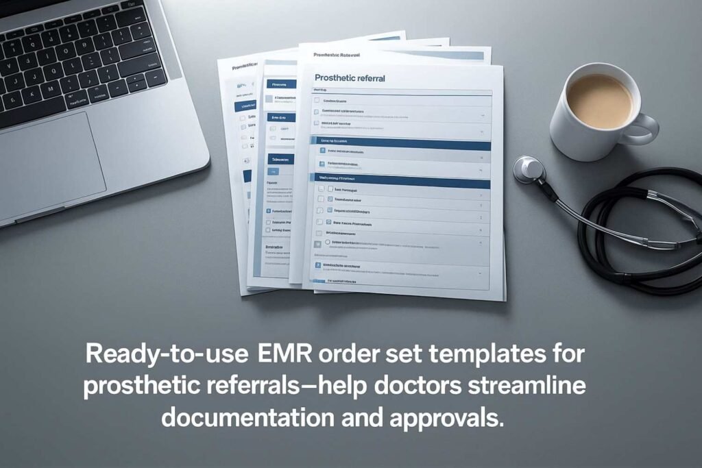 EMR Order Set for Prosthetic Referral: Templates Doctors Can Copy