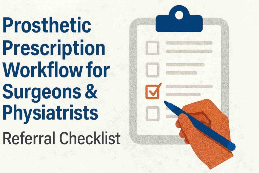Prosthetic Prescription Workflow for Surgeons & Physiatrists: Referral Checklist