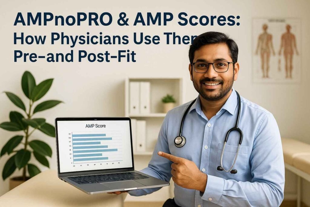 AMPnoPRO & AMP Scores: How Physicians Use Them Pre- and Post-Fit