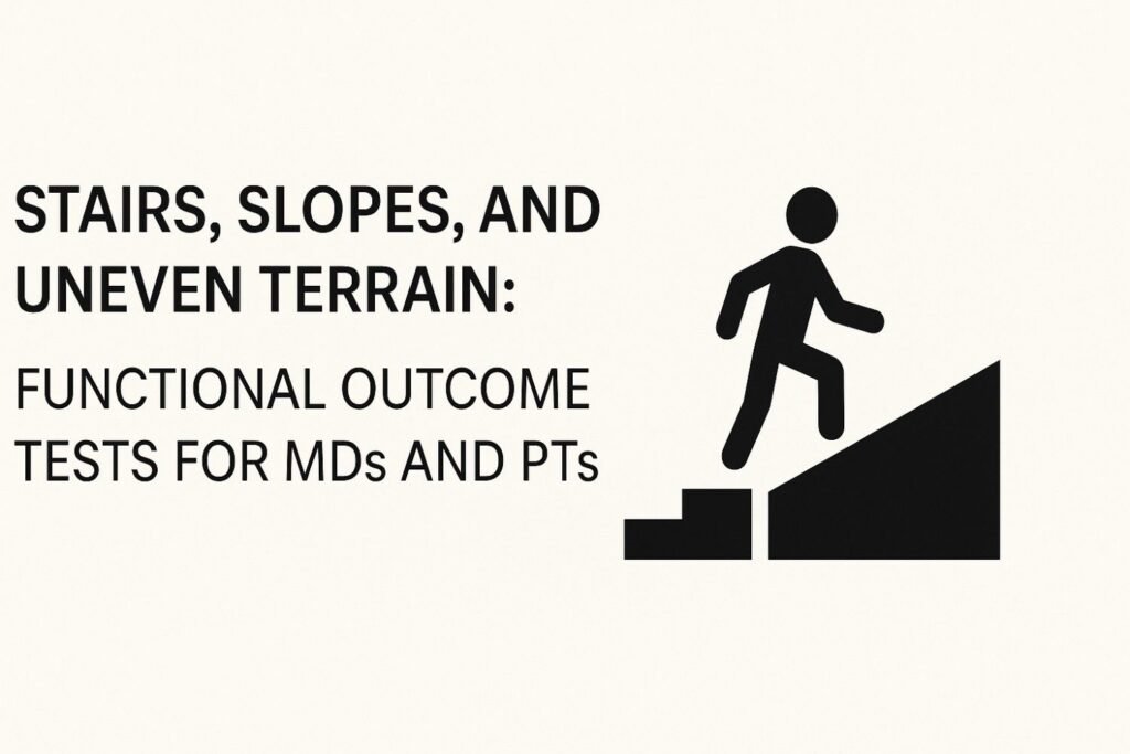 Stairs, Slopes, and Uneven Terrain: Functional Outcome Tests for MDs and PTs