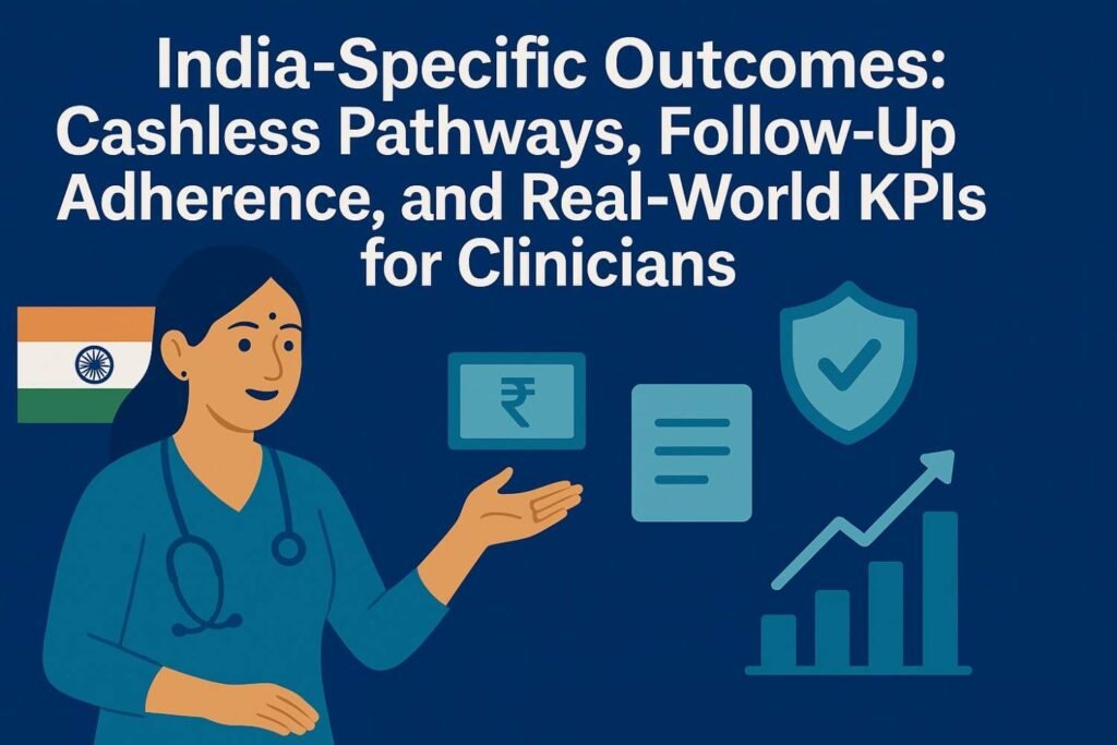 India-Specific Outcomes: Cashless Pathways, Follow-Up Adherence, and Real-World KPIs for Clinicians