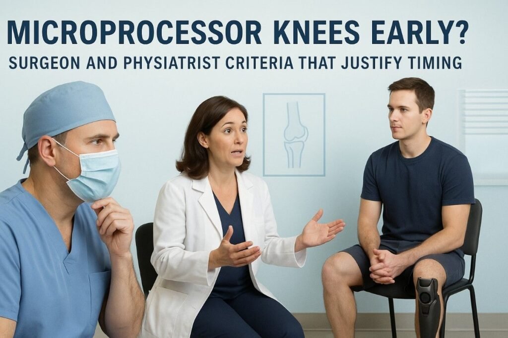 Microprocessor Knees Early? Surgeon and Physiatrist Criteria That Justify Timing