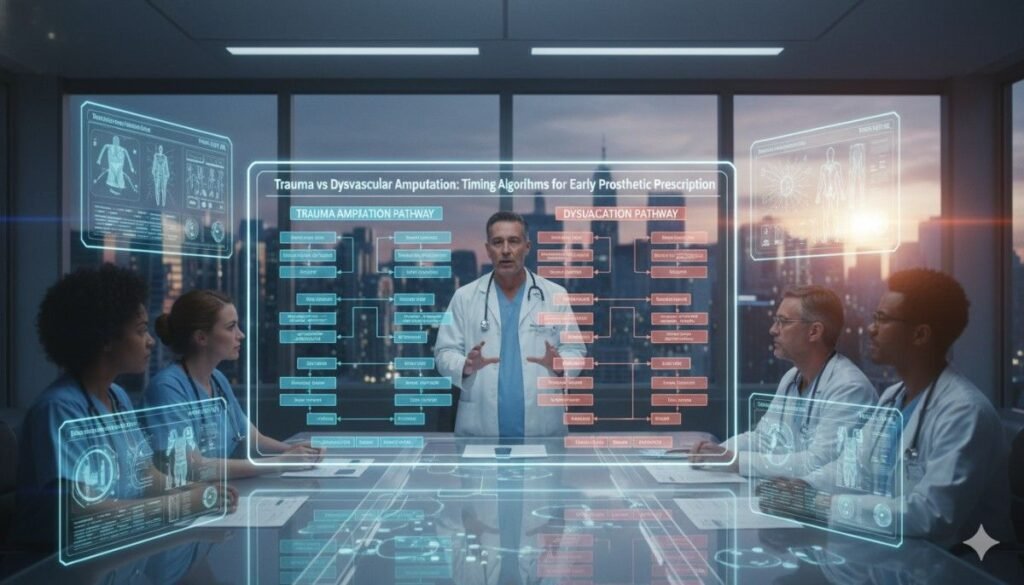 Trauma vs Dysvascular Amputation: Timing Algorithms for Early Prosthetic Prescription