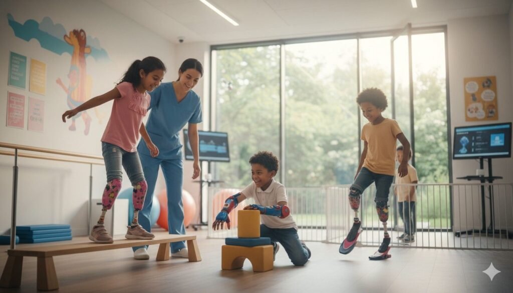 Rehabilitation after limb loss is never only about exercise.